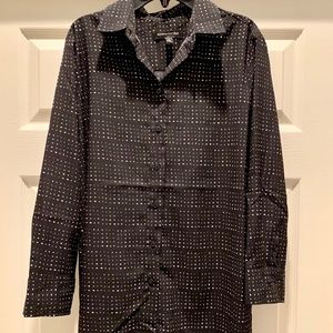 Slit Back, Button Down Women's Shirt